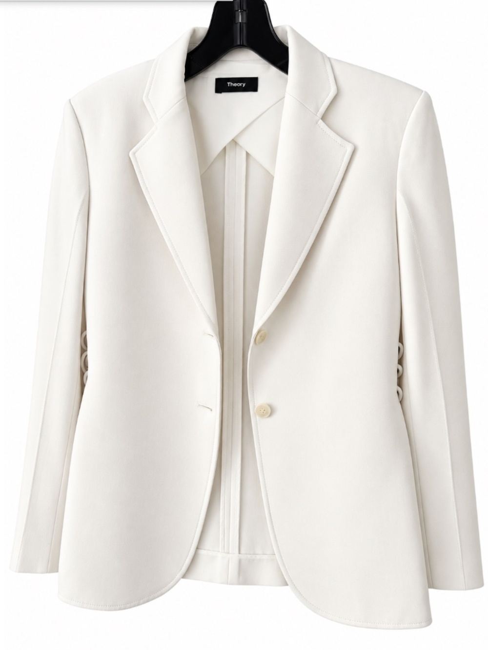 Theory Admiral Crepe Cream Blazer--Size 2